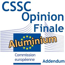Addendum à l'Opinion du CSSC sur l'aluminium : version finale