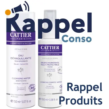 Rappel de deux produits Cattier