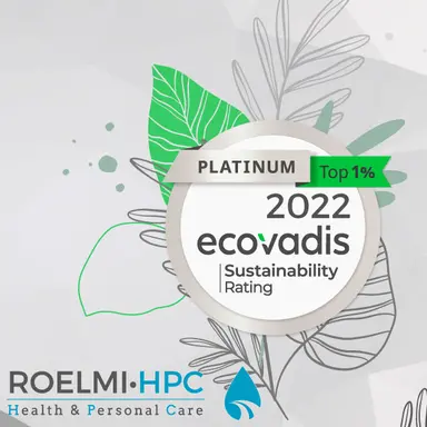 Nouveau score Platine d'Ecovadis pour Roelmi HPC