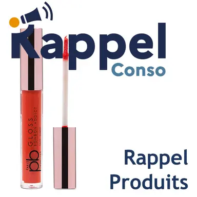 Rappel d'un gloss de la marque PB Cosmetics