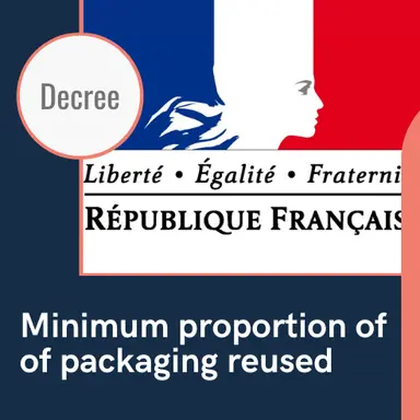 Publication du Décret sur les emballages réemployés