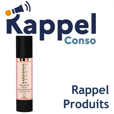 Rappel d'un soin pour cheveux de la marque Kardashian Beauty