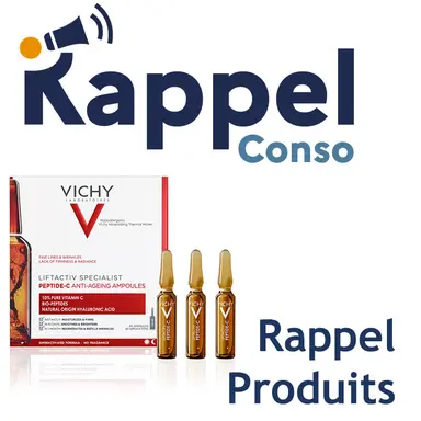 Rappel d'ampoules anti-âge de la marque Vichy