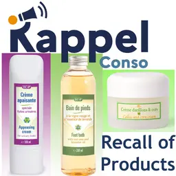 Rappel de trois produits cosmétiques de la marque Europe cosmétique et parfums