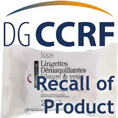 Rappel de lingettes démaquillantes de la marque Sooa
