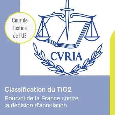 Dioxyde de titane : l'offensive de la France continue