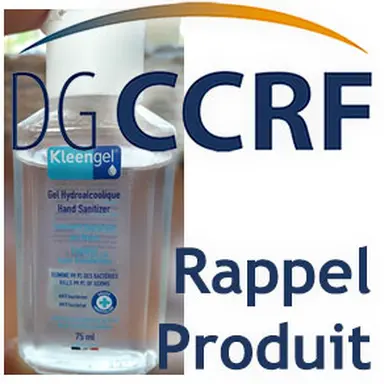 Rappel de gels hydroalcooliques de la marque Kleengel
